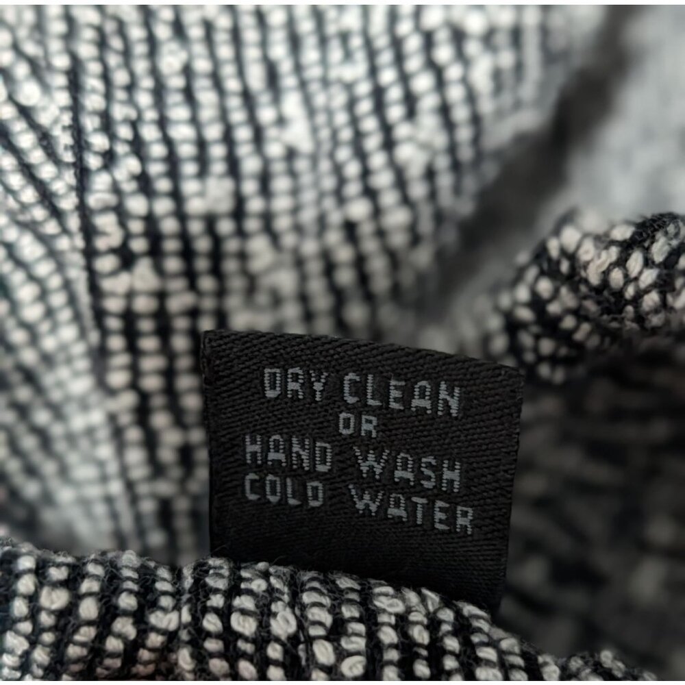 Wide-Leg Cropped Gray Textured Pants Elastic Waistband Pockets XL - Picture 7 of 14